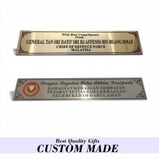 Metal etching printing award name plate 